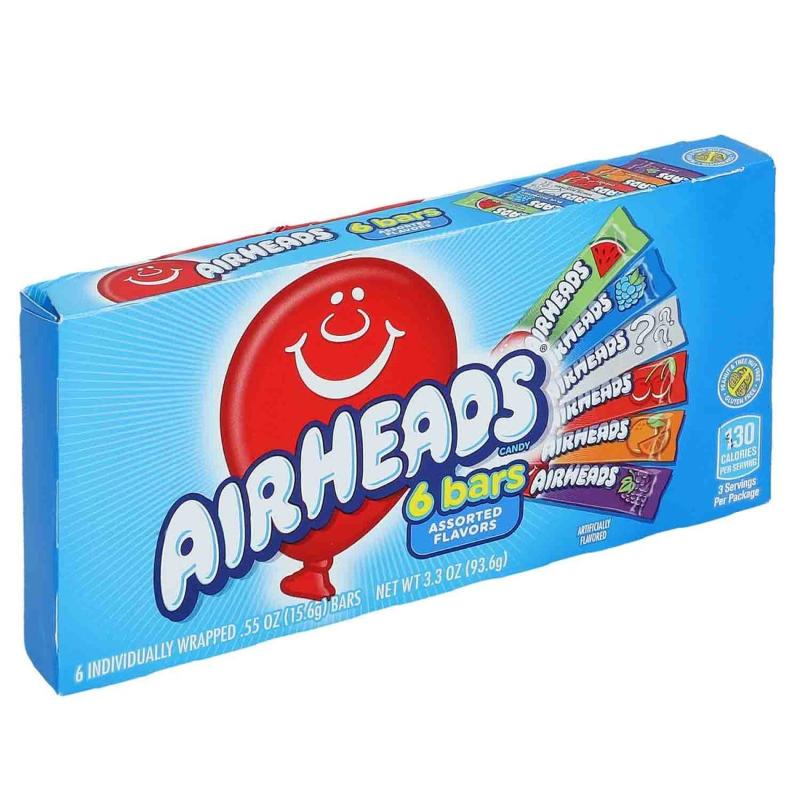 Airheads 6 Bars 93g (7974841385226)