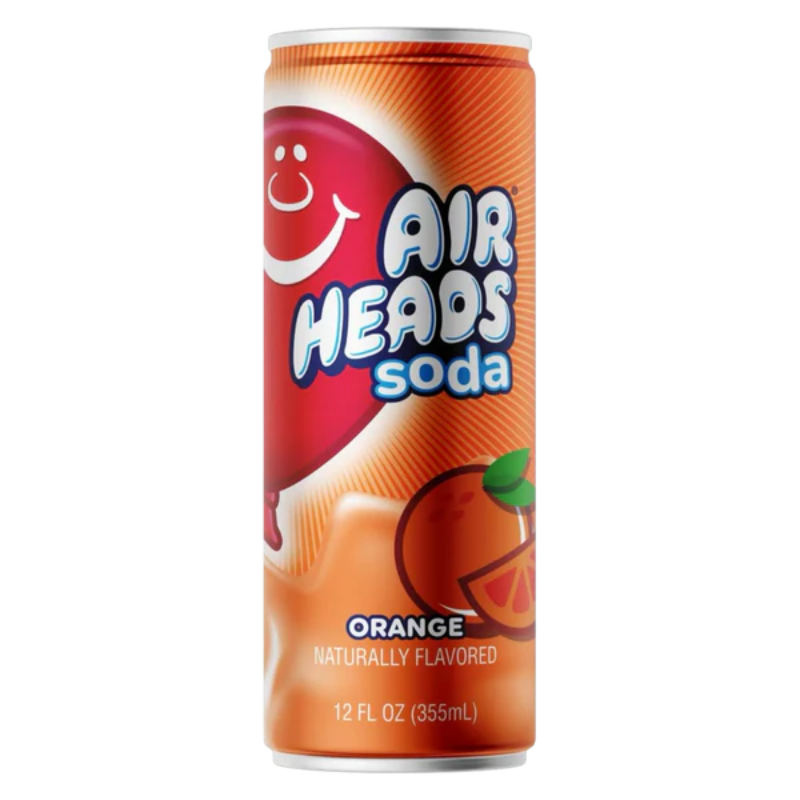 Airheads Soda Orange Flavour USA 330ml Dose

Airheads Orange Soda amerikanisches Getränk 330ml

Airheads Soda Orange USA Import Getränkedose

Airheads Orange Soda Dose Nahaufnahme

Airheads Soda Orange amerikanische Limonade 330ml