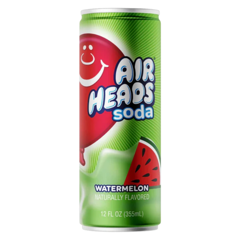 Airheads Soda Watermelon Flavour USA 330ml Dose

Airheads Watermelon Soda amerikanisches Getränk 330ml

Airheads Soda Watermelon USA Import Getränkedose

Airheads Watermelon Soda Dose Nahaufnahme

Airheads Soda Watermelon amerikanische Limonade 330ml