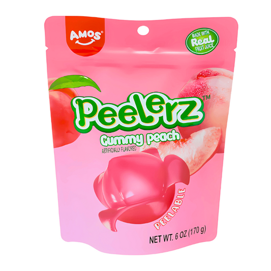 Amos Peelerz Peach Peg Bag 170g