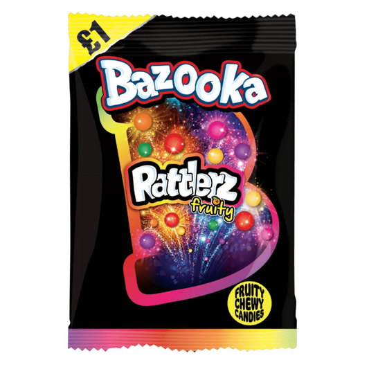 Bazooka Rattlerz Fruity Chew Candy 100g