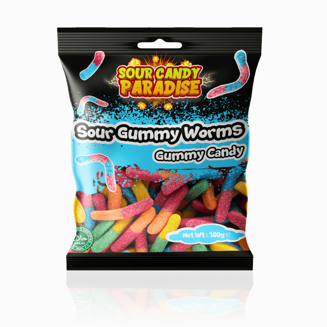 Candy Paradise Sour Worms 100g