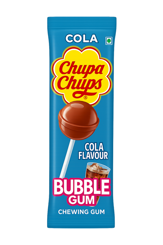 Chupa Chups Gum Filled Lollipop Cola Flavour 11g