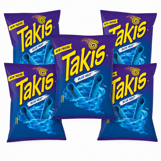 5 x Takis Blue Heat 92,3g (USA) Takis Bundel