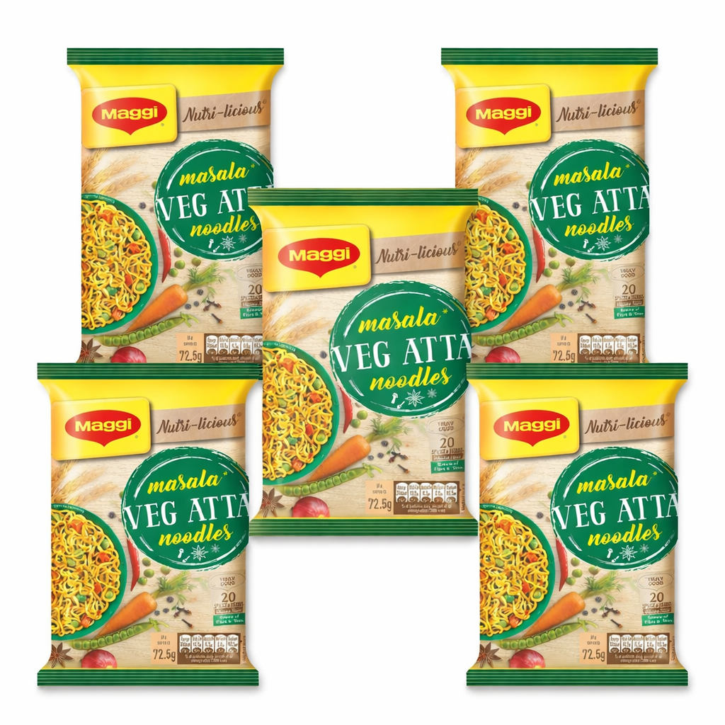 5Stk Maggi Masala Veg Atta Nudeln 375g