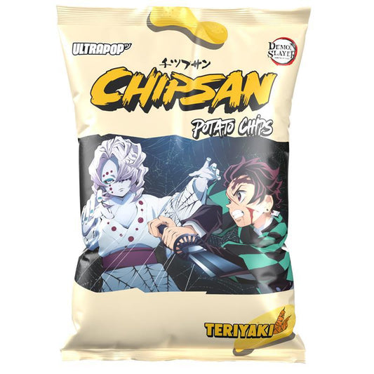 Chipsan Kartoffelchips Teriyaki Demon Slayer 110g Verpackung
Chipsan Teriyaki Kartoffelchips Demon Slayer Japan Snack
Potato Chips Teriyaki Demon Slayer 110g Chipsan
Anime Demon Slayer Teriyaki Chips 110g
Chipsan Teriyaki Flavor Potato Chips 110g Packung