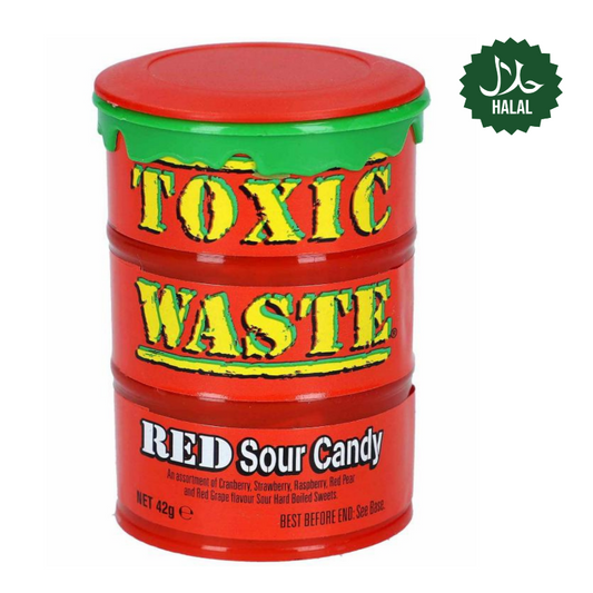 Toxic Waste Red Sour Candy Drum 42g (8017258086666)