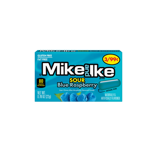 Mike & Ike Zure Bosbes 22g