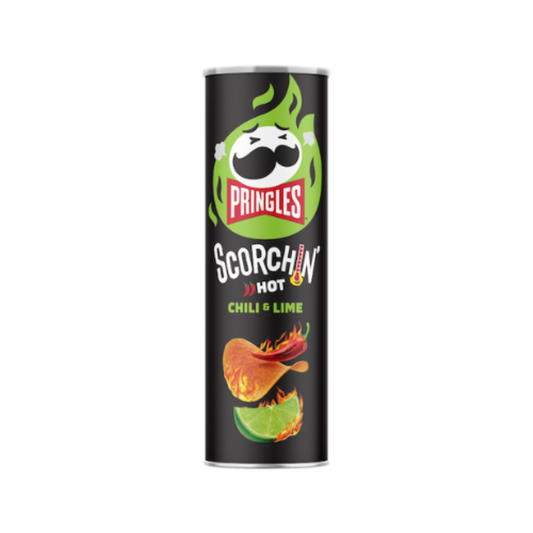 Pringles scorchin hot chili& lime 158g