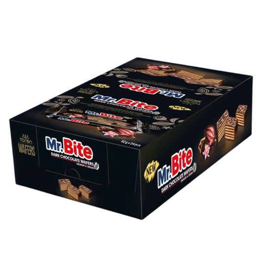 Mr. Bite Pure Chocolade Wafel 38g (1st)