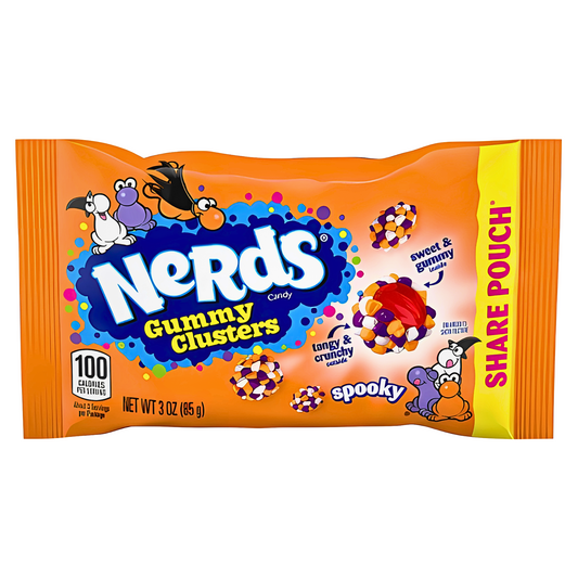 Nerds Halloween Spooky Gummy Clusters Share Pouch 85g