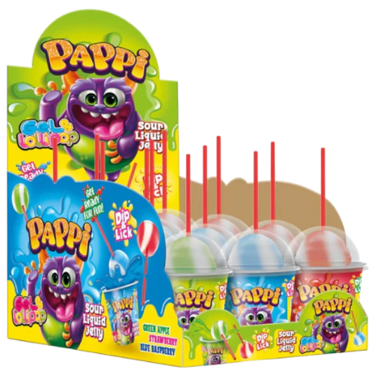 Pappi Gel & Lollipop Sour Liquid Jelly Lollipop 45g 1Stk (9675598463242)