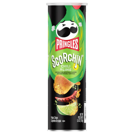 Pringles scorchin chili& lime 158g