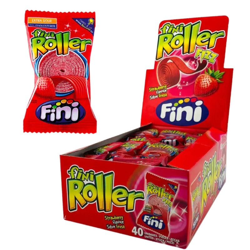 Fini Roller Fizz Strawberry Flavour (40 stk) (9574302056714)