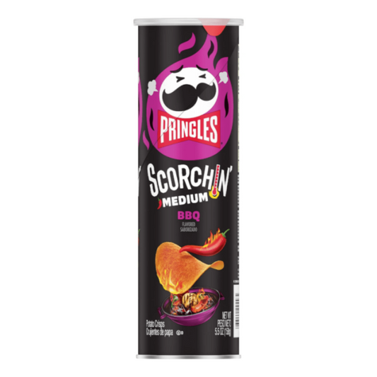 Pringles sscorchin bbq canadian 158g