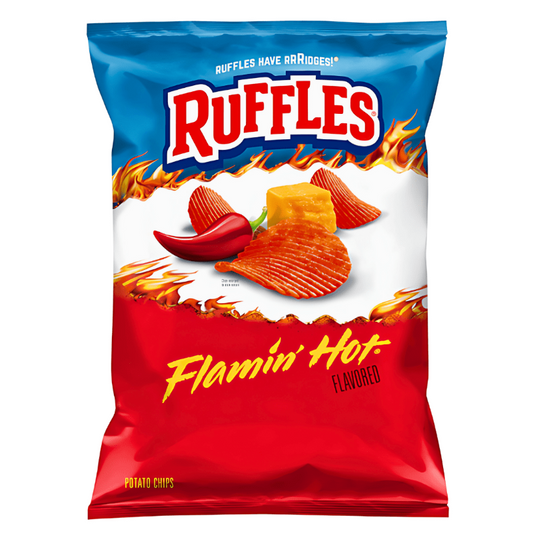 Ruffles Potato Chips Flamin Hot Flavour USA 184g