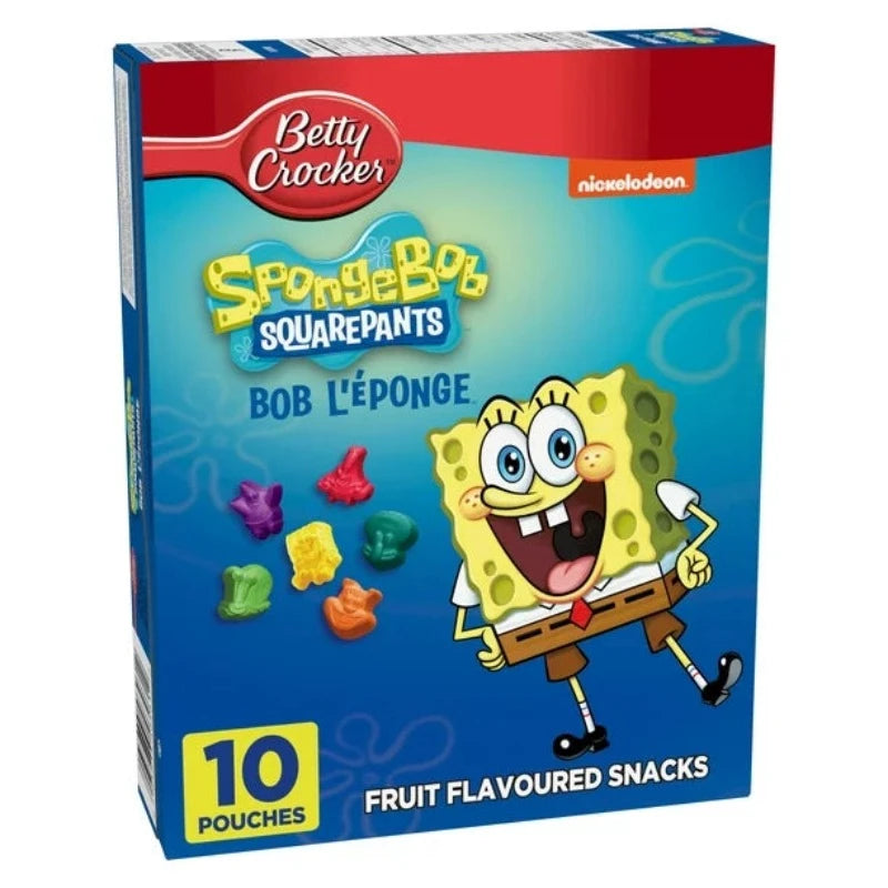 Betty Crocker Spongebob Fruit Flavored Snack 226 g MHD 28.09.24 (8440280350986)