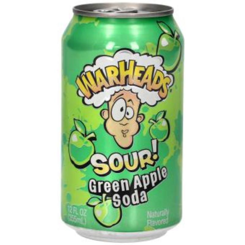 Warheads Sour! Green Apple 355ml (9527187210506)