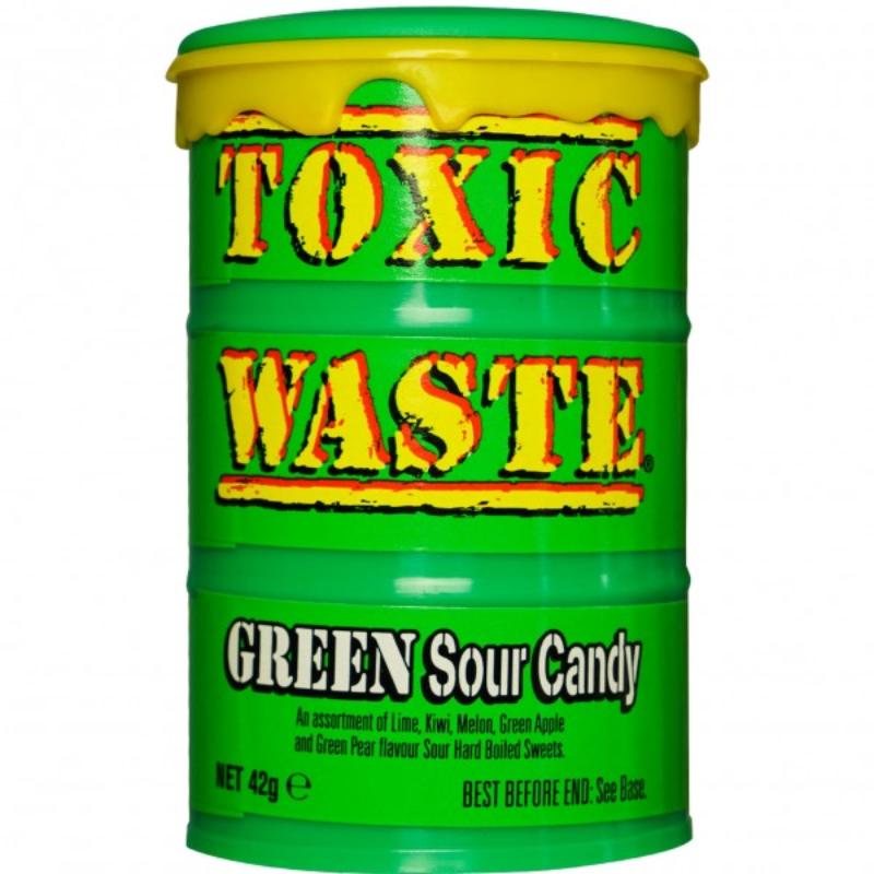 Toxic Waste Green Sour Candy 42g KKB Sweets And More