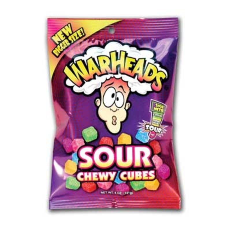 Warheads Sour Chewy Cubes 141g (8002220884234)